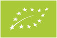 EU-Bio-Siegel auf grünem Hintergrund mit weißen Sternen, Symbol für zertifizierte biologische Qualität AgroBioTest in Europa.