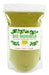 Verpackung von Bio Moringa Pulver mit grünen Moringablättern auf dem Etikett, zertifiziert mit PL-EKO-07 Siegel für Nicht-EU Landwirtschaft.